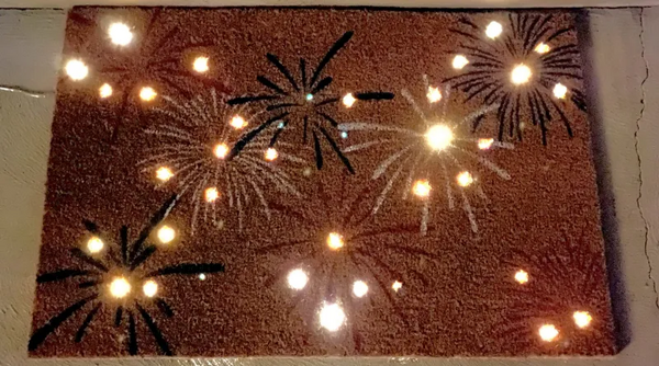 Light-Up Firework Doormat Light-Up Firework Doormat
