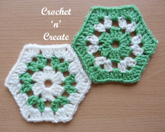 Granny Hexagon Blanket Motif