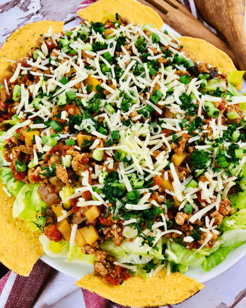 Chicken Picadillo Taco Salad Chicken Picadillo Taco Salad