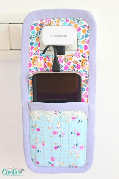 Quilted Phone Charger Holder Quilted Phone Charger Holder