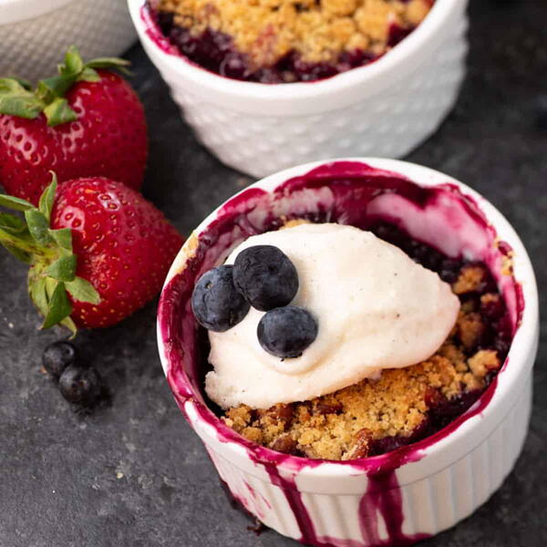Rhubarb And Berry Crisp Rhubarb And Berry Crisp