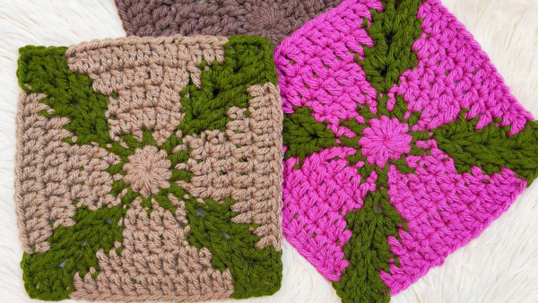 Beaming Crochet Afghan Square Part Of Melange Blanket Cal Beaming Crochet Afghan Square Part Of Melange Blanket Cal