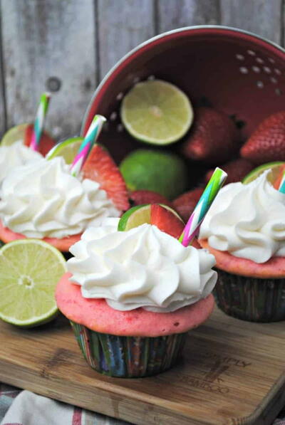 Strawberry Margarita Cupcakes Strawberry Margarita Cupcakes