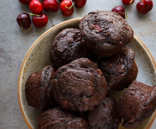 Double Chocolate Cherry Muffins Double Chocolate Cherry Muffins
