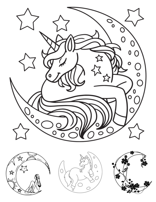 Free Moon Coloring Pages For Kids And Adults Free Moon Coloring Pages For Kids And Adults