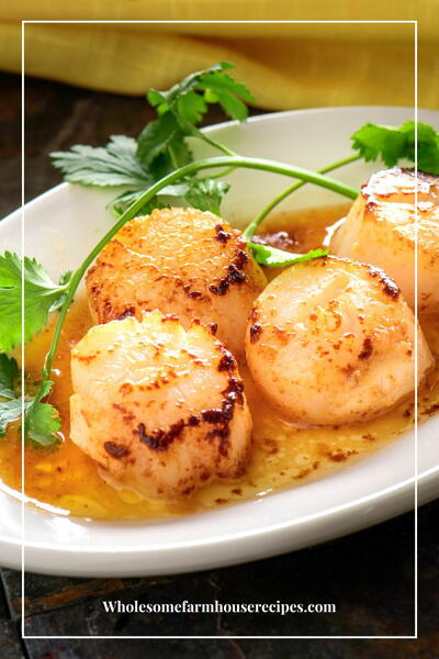 Easy Air Fryer Scallops With Lemon Garlic Herb Butter Easy Air Fryer Scallops With Lemon Garlic Herb Butter