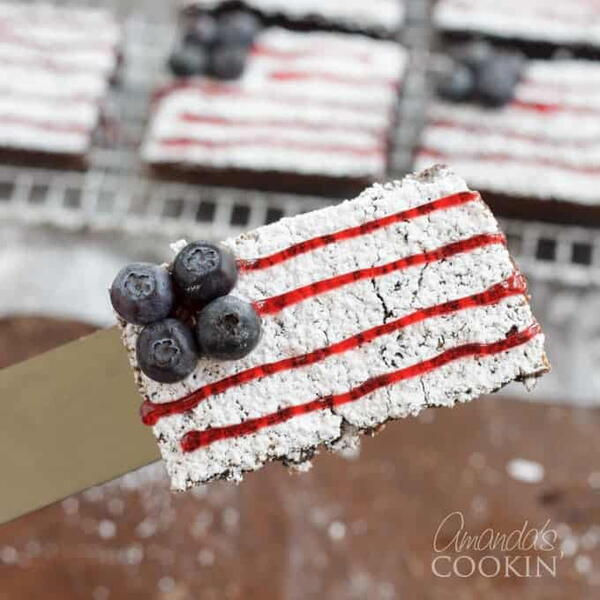 American Flag Brownies American Flag Brownies