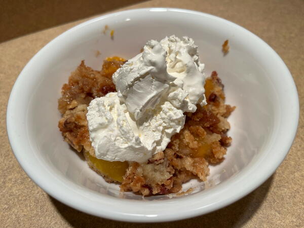 Peach Pecan Dump Cake Peach Pecan Dump Cake