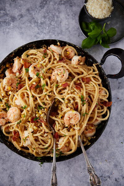 Shrimp Carbonara Shrimp Carbonara