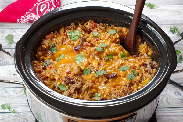 Easy Slow Cooker Cowboy Casserole Easy Slow Cooker Cowboy Casserole