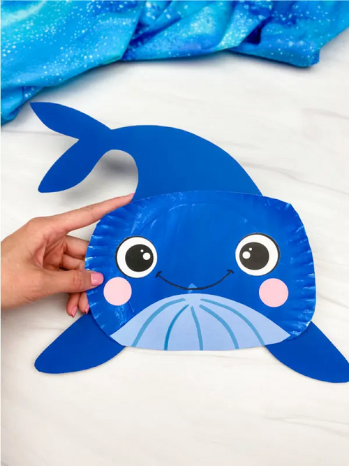 Paper Plate Humpback Whale Craft Paper Plate Humpback Whale Craft