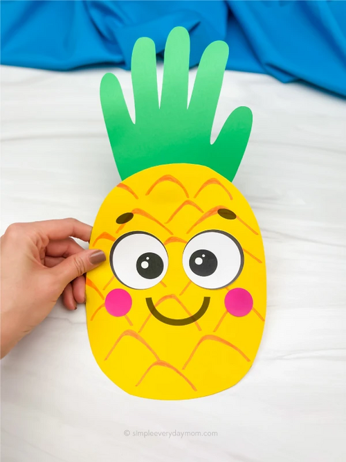 Handprint Pineapple Craft Handprint Pineapple Craft