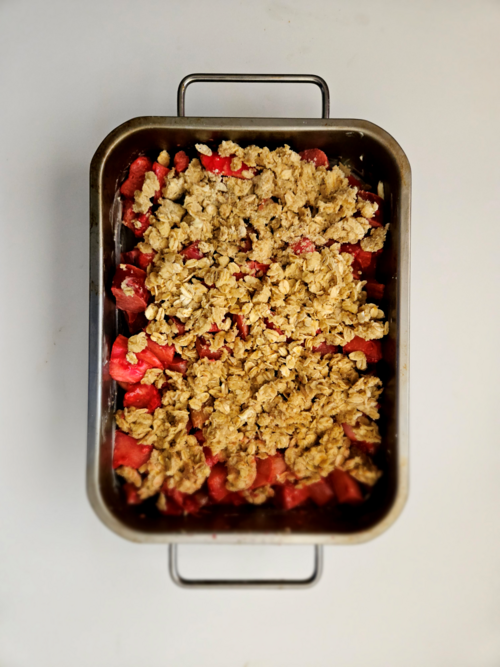 Sweet And Tart Gluten Free Rhubarb Crisp Sweet And Tart Gluten Free Rhubarb Crisp