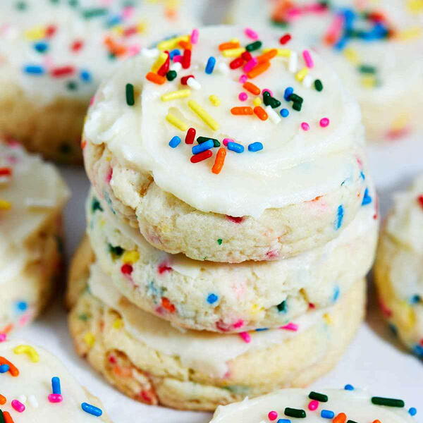Easy Funfetti Cake Mix Cookies With Cream Cheese Easy Funfetti Cake Mix Cookies With Cream Cheese