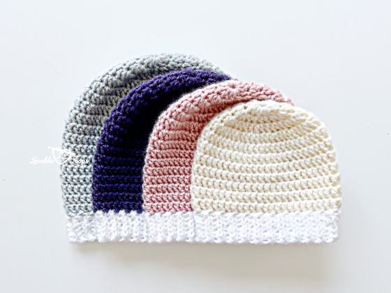 Ribbed Brim Crochet Beanie Ribbed Brim Crochet Beanie
