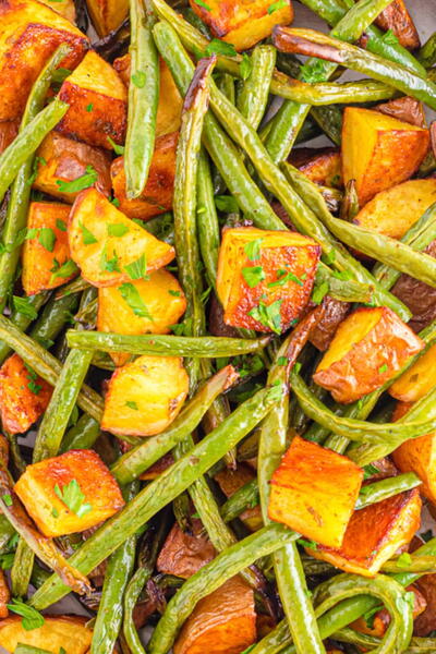 Oven Roasted Green Beans And Potatoes (quick And Easy!)