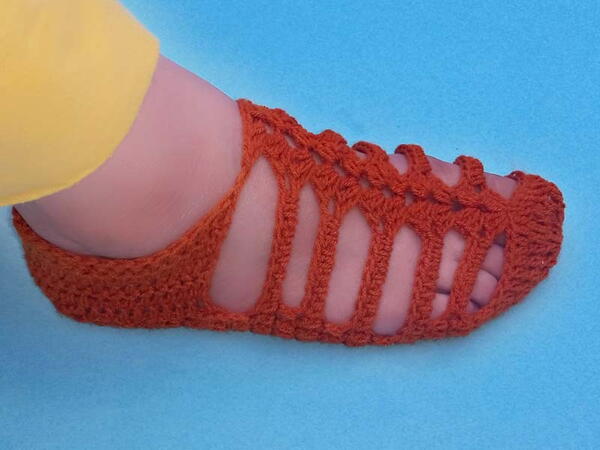 Ladies Girls Shoescrochet Adult Woman Slippers Beautiful Pattern Ladies & Girls Shoes/crochet Adult Woman Slippers Beautiful Pattern