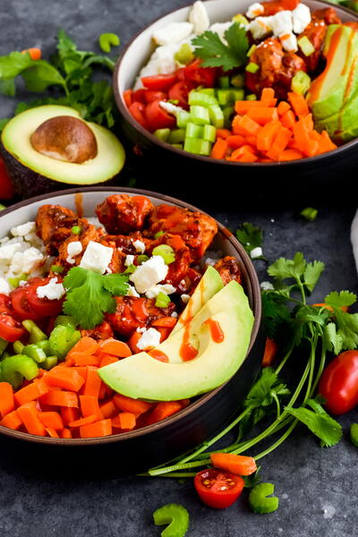 Buffalo Chicken Rice Bowl Buffalo Chicken Rice Bowl