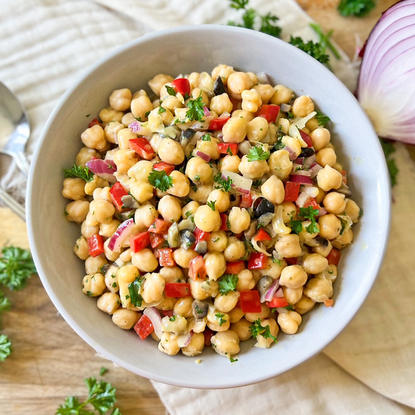 Honey Mustard Chickpea Salad Healthy Delicious 10 Minute Recipe Honey Mustard Chickpea Salad | Healthy & Delicious 10 Minute Recipe