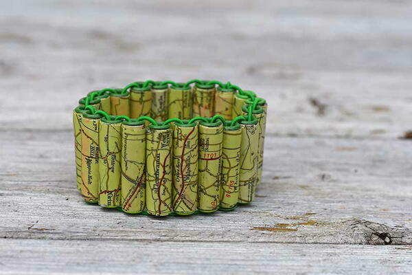 Map Paper Bead Jewellery Map Paper Bead Jewellery