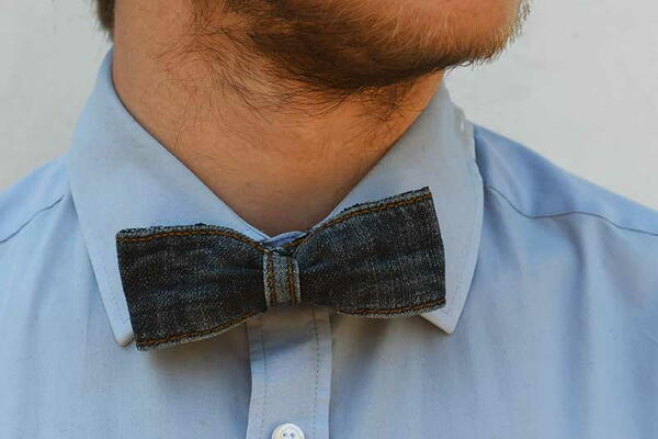Denim Bow Ties 2 Ways Denim Bow Ties 2 Ways