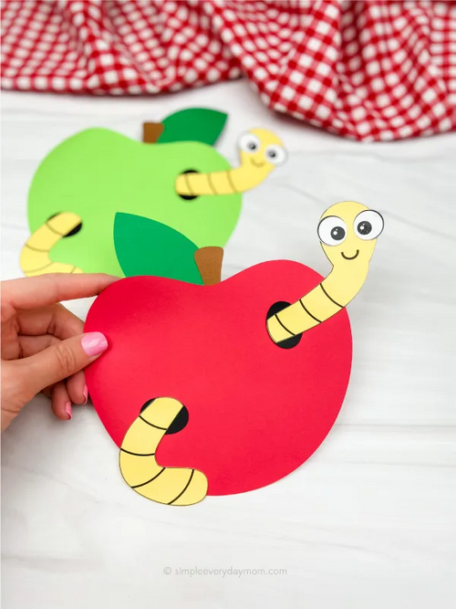 Worm In Apple Craft Worm In Apple Craft