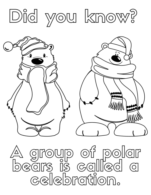 Free Polar Bear Coloring Pages Free Polar Bear Coloring Pages