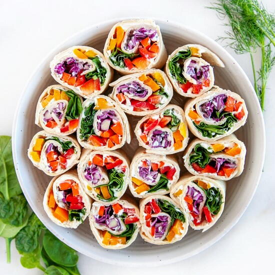 Vegetable Cream Cheese Pinwheels Vegetable Cream Cheese Pinwheels