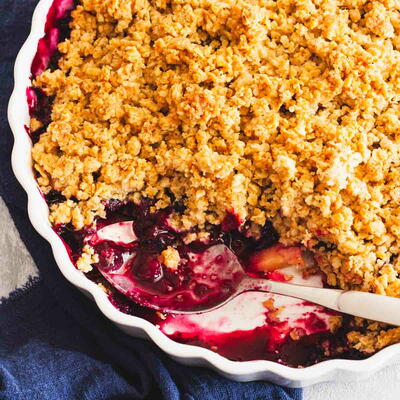 Blueberry Apple Crumble!