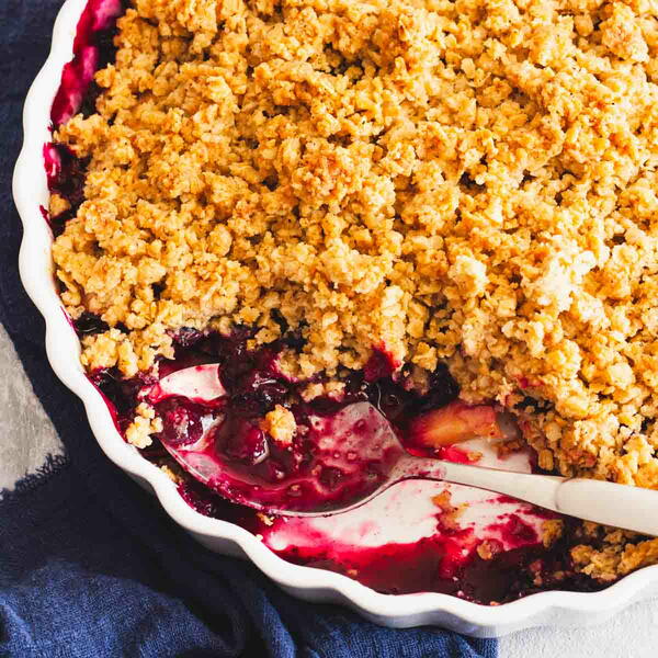 Blueberry Apple Crumble Blueberry Apple Crumble!