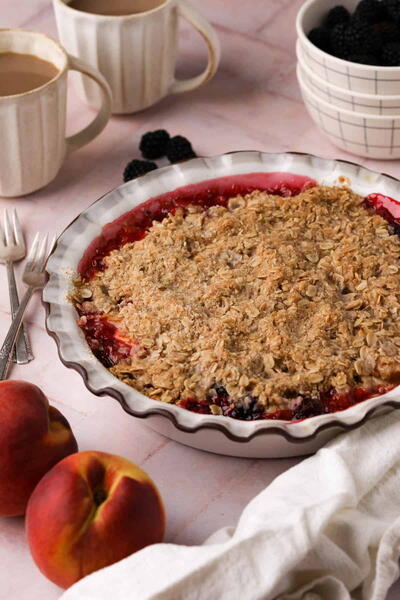Easy Peach Blackberry Crisp Easy Peach Blackberry Crisp
