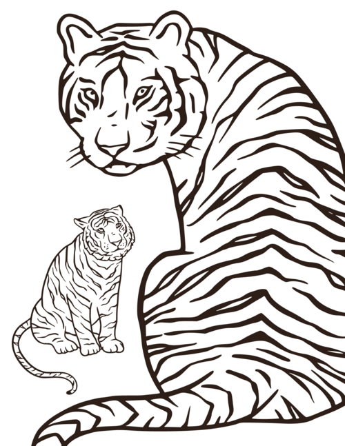 Terrific Tiger Coloring Pages For Kids Terrific Tiger Coloring Pages For Kids