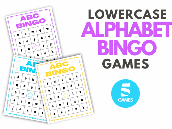 Lowercase Alphabet Bingo Printable Lowercase Alphabet Bingo Printable