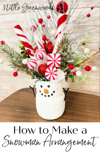 Diy Snowman Arrangement Diy Snowman Arrangement