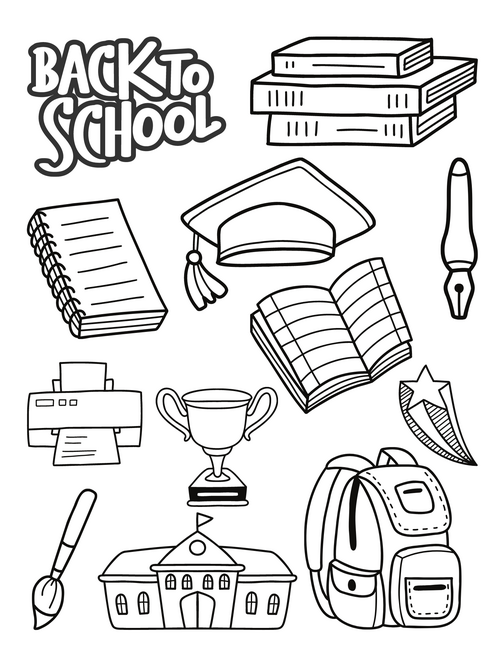 Free Printable Back To School Coloring Pages Free Printable Back To School Coloring Pages