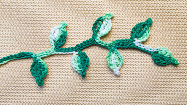 Easy Crochet Leaf Branch Easy Crochet Leaf Branch