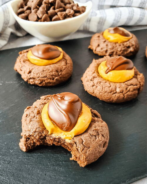 Buckeye Brownie Cookies Buckeye Brownie Cookies