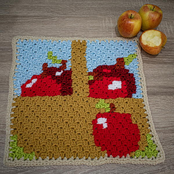 Basket Of Apples Corner To Corner Square Basket Of Apples Corner To Corner Square