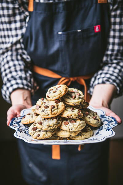 Salted Chocolate Chip Cookies