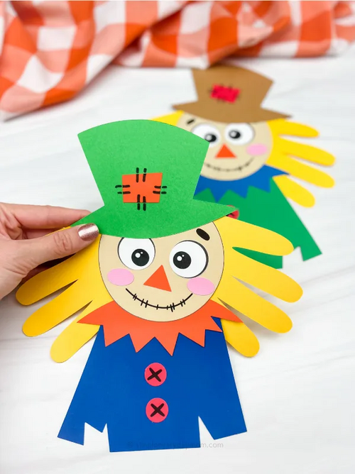 Scarecrow Handprint Craft Scarecrow Handprint Craft