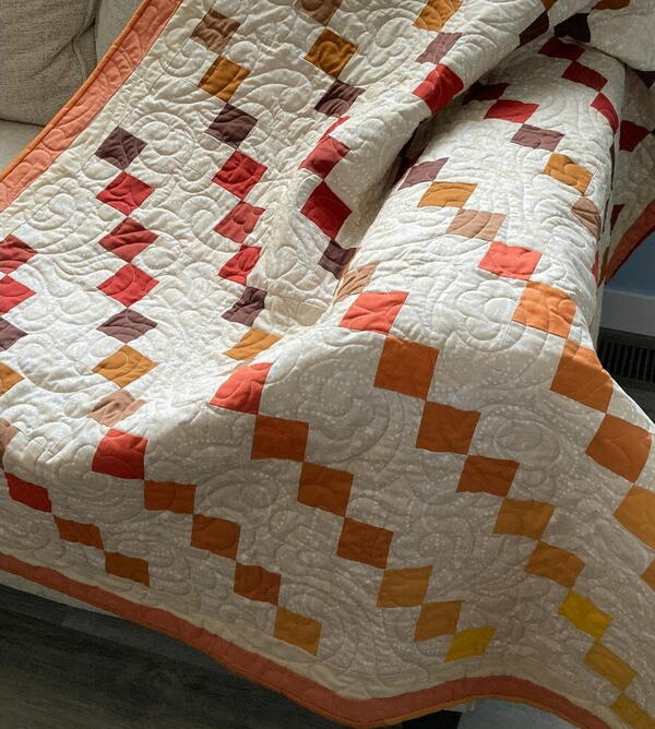 Easy Four Patch Quilt Pattern Ombre Sunset Easy Four Patch Quilt Pattern Ombre Sunset