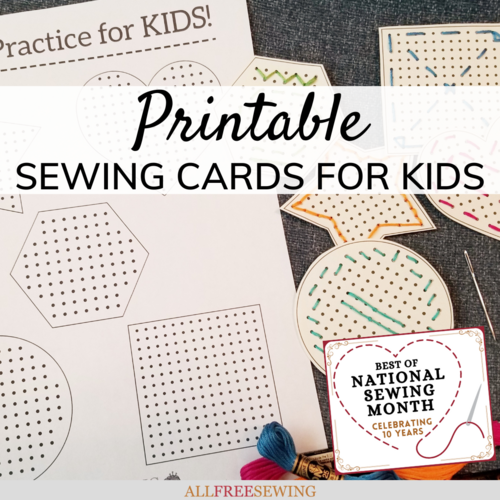 Printable Sewing Cards for Kids Printable Sewing Cards for Kids