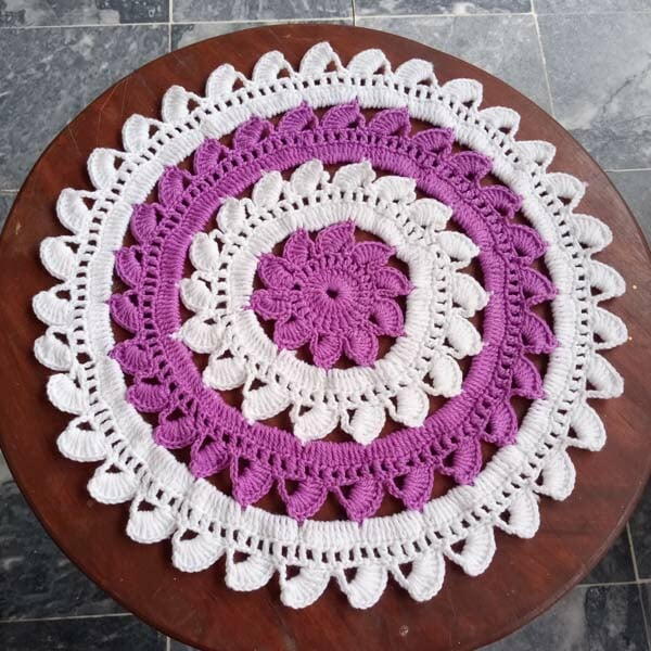 Simple Table Runnercircular Tablemat Pattern Simple Table Runner//circular Tablemat Pattern