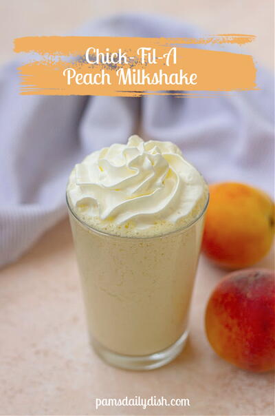 Copycat Chick-fil-a Peach Milkshake Copycat Chick-fil-a Peach Milkshake