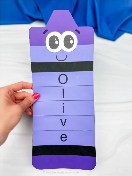 Crayon Name Craft Crayon Name Craft