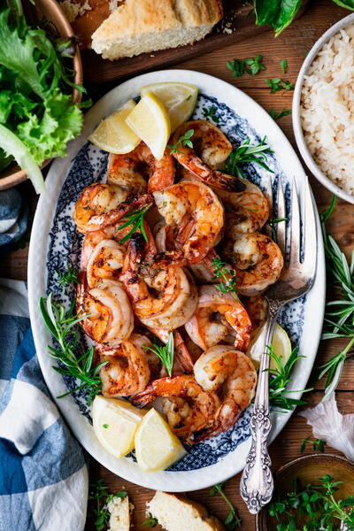 Garlic And Rosemary Broiled Shrimp Garlic And Rosemary Broiled Shrimp