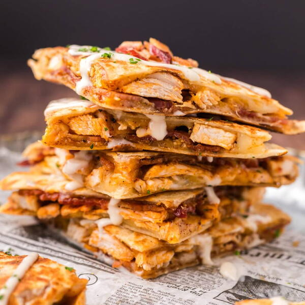 Chicken Bacon Ranch Quesadillas Chicken Bacon Ranch Quesadillas