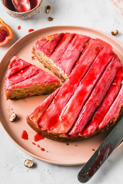 Rhubarb Upside-down Cake Rhubarb Upside-down Cake