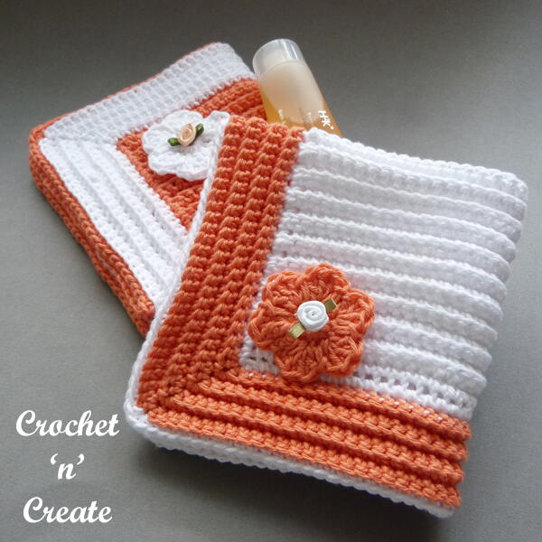 Ribbed Bathroom Washcloth Ribbed Bathroom Washcloth