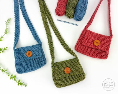 Moss Stitch Purse Crochet Pattern